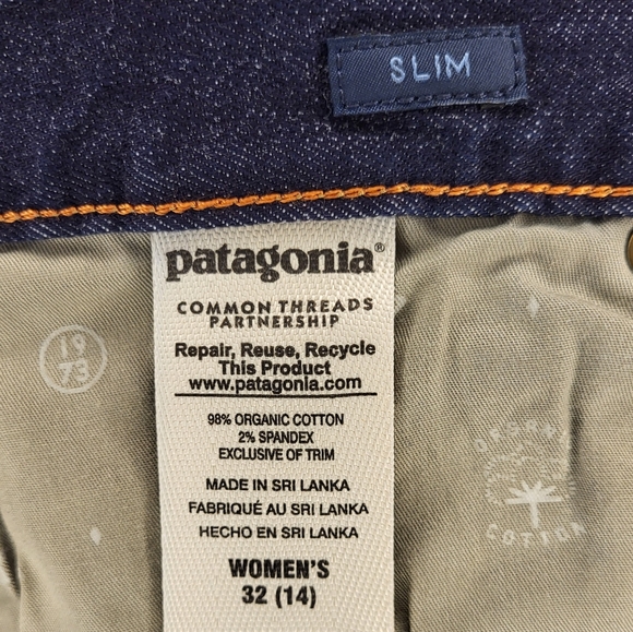 NWT Patagonia Slim Fit Denim Jeans size 32 in Dark Denim Blue - Picture 8 of 10